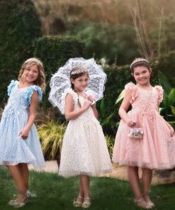 TRISH SCULLY HOME PIPER LACE PARASOL WHITE Accessories