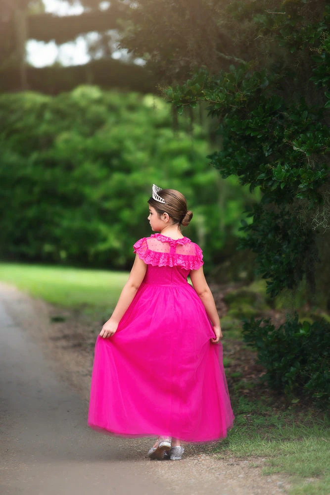 TRISH SCULLY HOME GIRLS GIOVANNA GOWN FUCHSIA