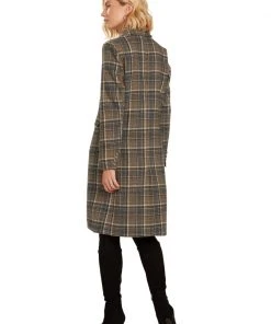 TRISH SCULLY EMILIA PLAID COAT WOMEN