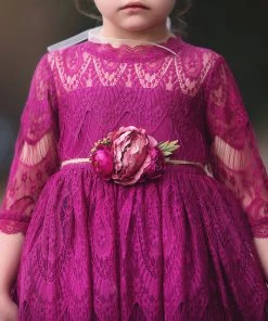 TRISH SCULLY HOME GIRLS BELLA RAFAELA DRESS ORCHID