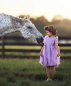 TRISH SCULLY ALICE DRESS LAVENDER GIRLS