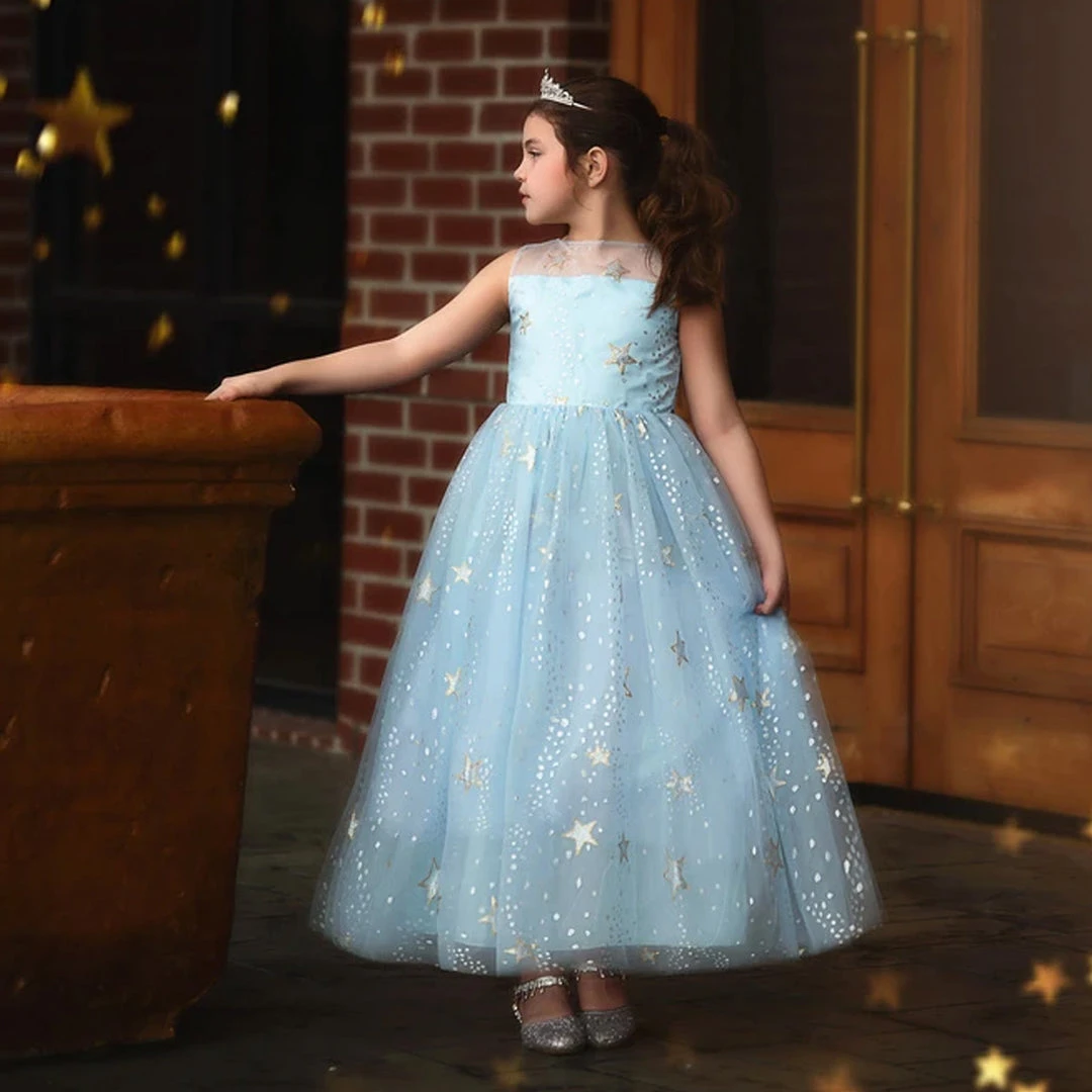 TRISH SCULLY ANTOINETTE GOWN LIGHT BLUE GIRLS