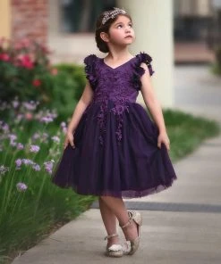 TRISH SCULLY BIANCA DRESS EGGPLANT