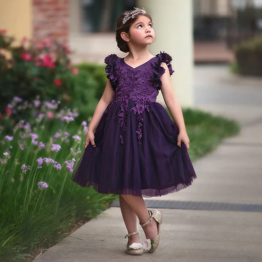 TRISH SCULLY BIANCA DRESS EGGPLANT