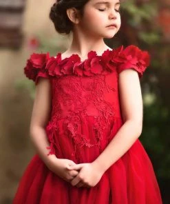 TRISH SCULLY BELLE GOWN CRIMSON