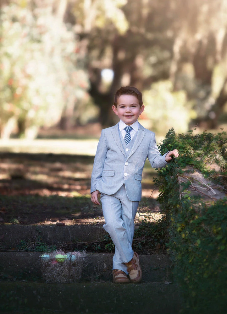 TRISH SCULLY HOME ASHFORD SEERSUCKER 3 PC. SUIT