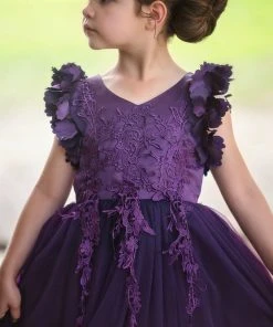 TRISH SCULLY BIANCA GOWN EGGPLANT Spring/Summer 2022