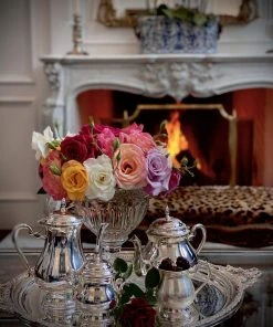 TRISH SCULLY SILVER PLATED BUCKINGHAM PLATTER HOME