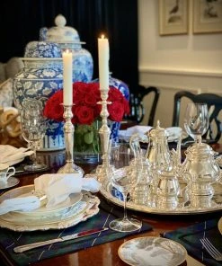 TRISH SCULLY SILVER PLATED 4PC. BALMORAL COFFEE/TEA SERVICE