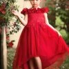 TRISH SCULLY BELLE GOWN CRIMSON