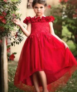 TRISH SCULLY BELLE GOWN CRIMSON