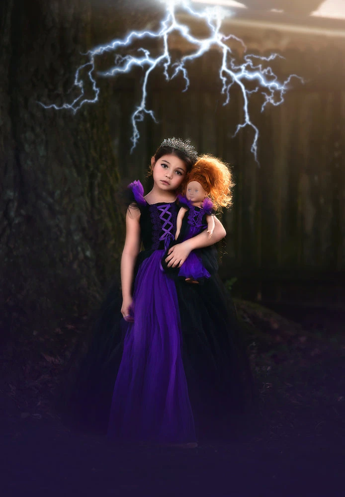 TRISH SCULLY HOME THE VILLAIN DOLL DRESS