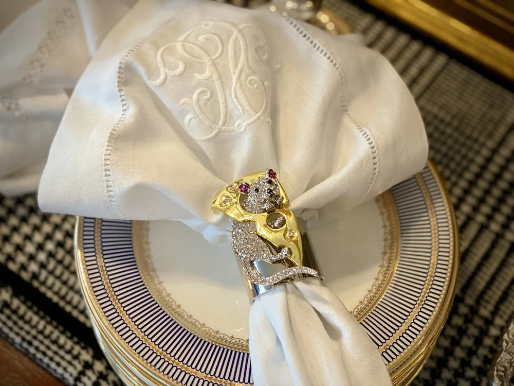 TRISH SCULLY REMY NAPKIN RING SET OF 2