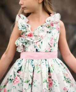 TRISH SCULLY LUCIE DRESS IVORY FLORAL