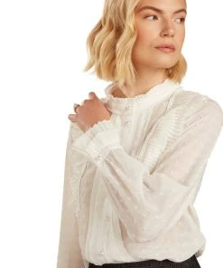 TRISH SCULLY ESTHER BLOUSE WHITE