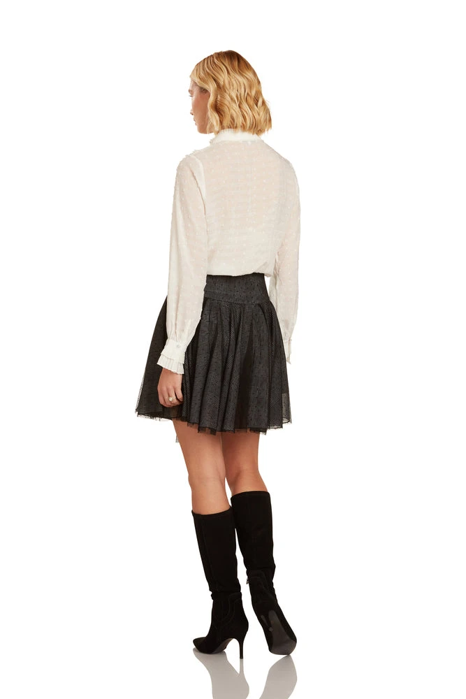 TRISH SCULLY ESTHER BLOUSE WHITE