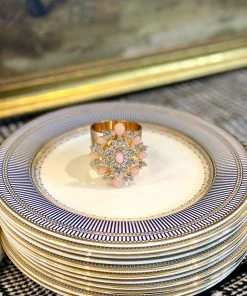 TRISH SCULLY FLEUR DE PECHE NAPKIN RINGS SET OF 2 Mother's Day Gift Guide