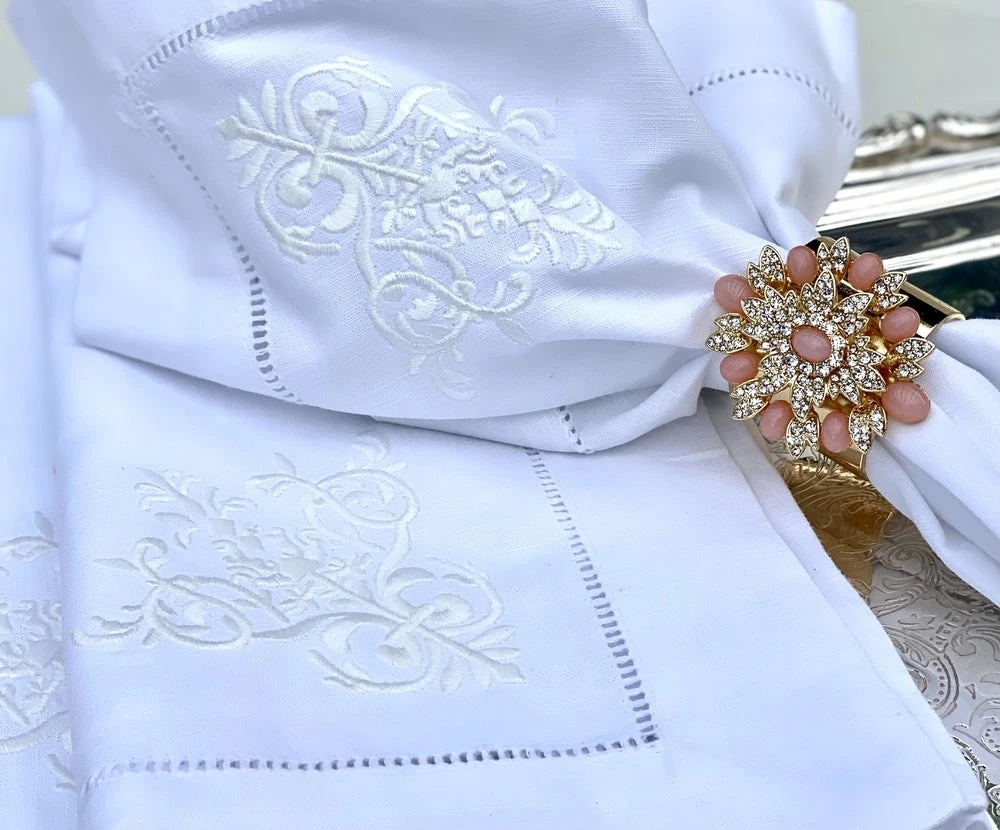 TRISH SCULLY FLEUR DE PECHE NAPKIN RINGS SET OF 2 Mother's Day Gift Guide