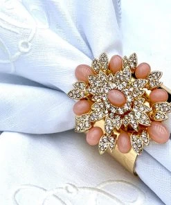 TRISH SCULLY FLEUR DE PECHE NAPKIN RINGS SET OF 2 Mother's Day Gift Guide