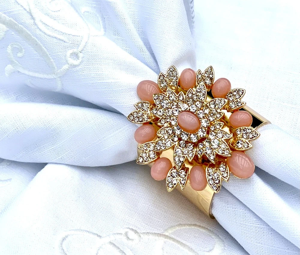 TRISH SCULLY FLEUR DE PECHE NAPKIN RINGS SET OF 2 Mother's Day Gift Guide