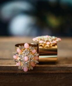 TRISH SCULLY FLEUR DE PECHE NAPKIN RINGS SET OF 2 Mother's Day Gift Guide