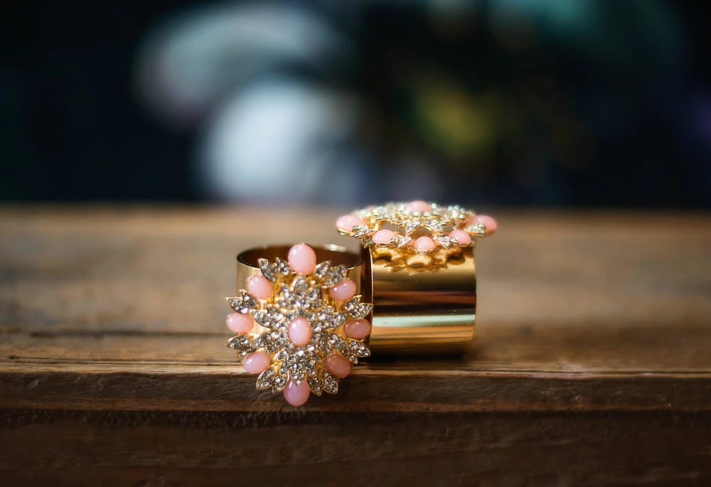 TRISH SCULLY FLEUR DE PECHE NAPKIN RINGS SET OF 2 Mother's Day Gift Guide