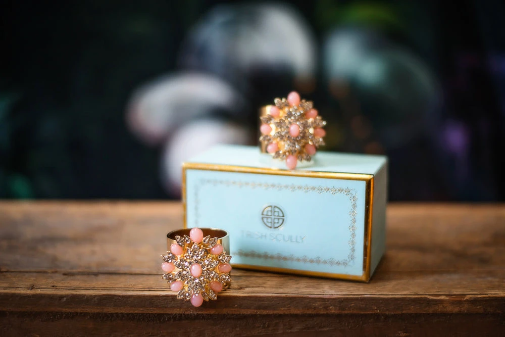 TRISH SCULLY FLEUR DE PECHE NAPKIN RINGS SET OF 2 Mother's Day Gift Guide