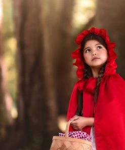 TRISH SCULLY Dress Up LUXE RED RIDING HOOD DRESS & CAPE SET