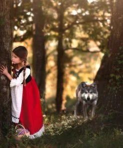 TRISH SCULLY Dress Up LUXE RED RIDING HOOD DRESS & CAPE SET