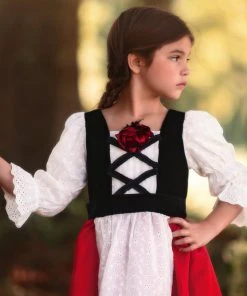 TRISH SCULLY Dress Up LUXE RED RIDING HOOD DRESS & CAPE SET