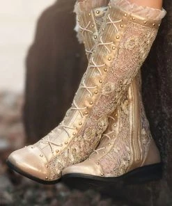TRISH SCULLY GRAMERCY BOOT GOLD Shop All Girls Apparel