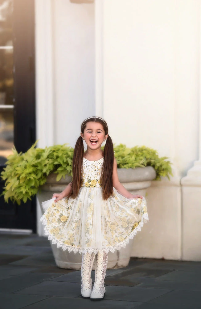 TRISH SCULLY ABBY DRESS YELLOW