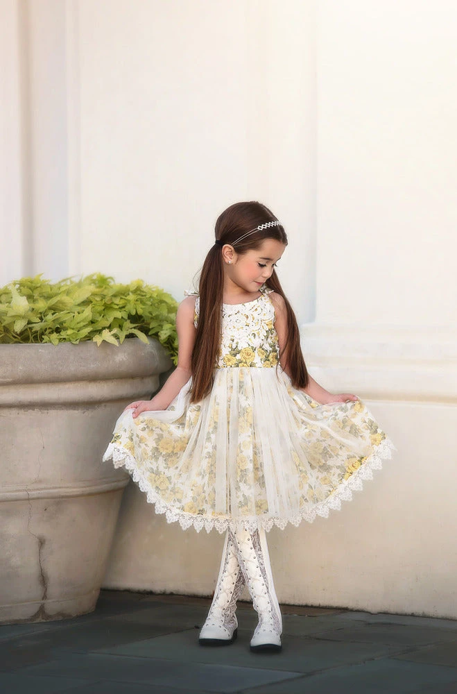 TRISH SCULLY ABBY DRESS YELLOW