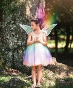 TRISH SCULLY Dress Up FAIRY DRESS, WINGS & WAND 3PC. SET