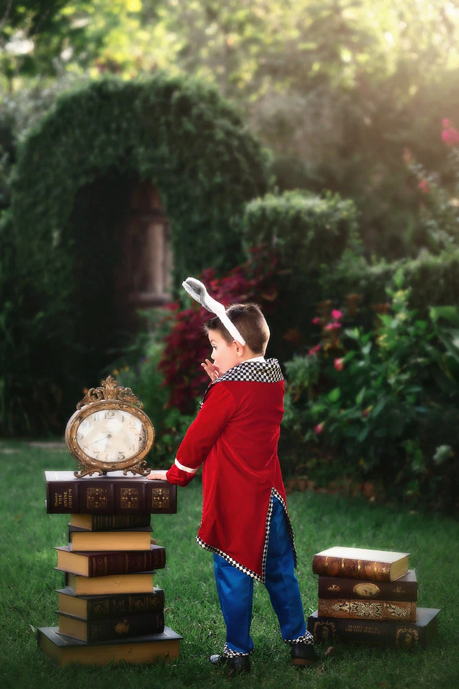 TRISH SCULLY WHITE RABBIT 4PC. COSTUME