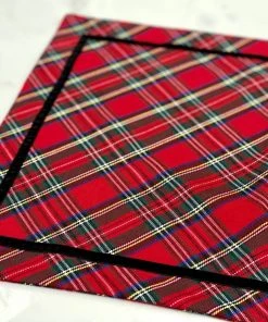 TRISH SCULLY ROYAL STEWART TARTAN PLACEMAT SET OF 4 HOME