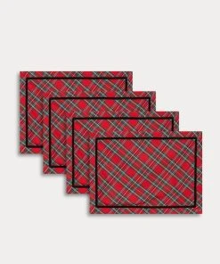 TRISH SCULLY ROYAL STEWART TARTAN PLACEMAT SET OF 4 HOME