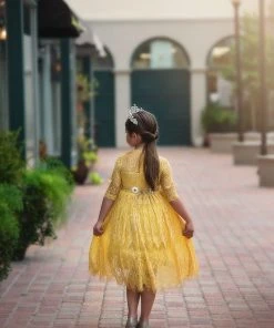 TRISH SCULLY BELLA RAFAELA DRESS & BELT SET SUNFLOWER