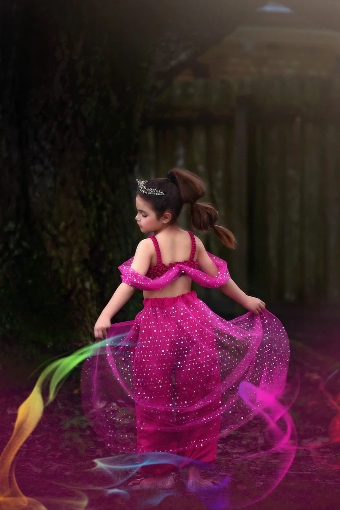 TRISH SCULLY Dress Up GENIE COSTUME FUCHSIA