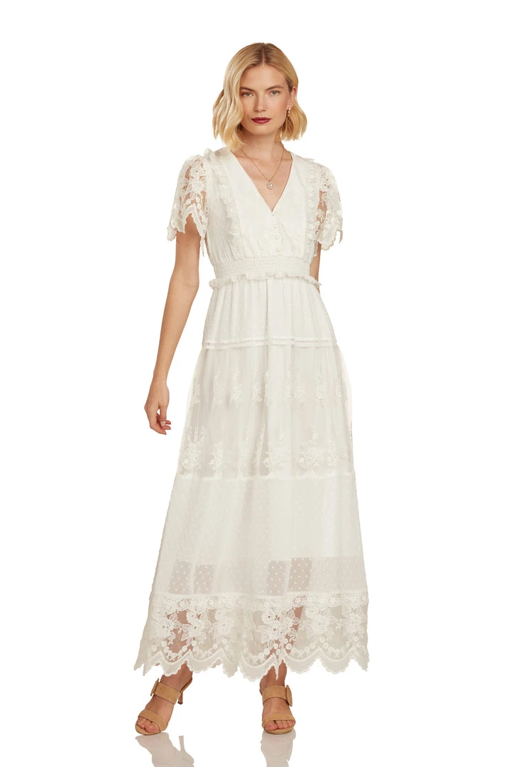 TRISH SCULLY MARJORIE MAXI DRESS WHITE WOMEN