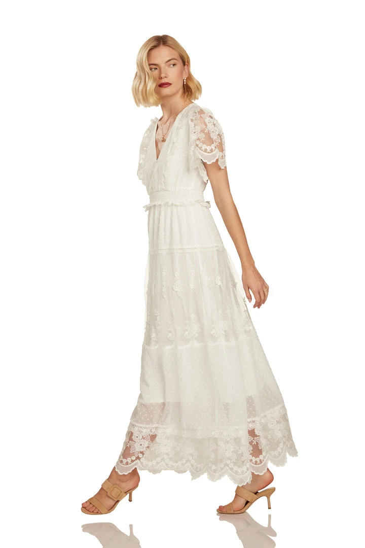 TRISH SCULLY MARJORIE MAXI DRESS WHITE WOMEN