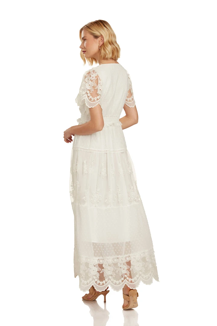 TRISH SCULLY MARJORIE MAXI DRESS WHITE WOMEN