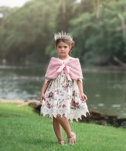 TRISH SCULLY SALE ADELE FAUX FUR WRAP PINK