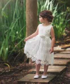 TRISH SCULLY HOME BELLA BRIANNA DRESS & BELT SET-ANTIQUE WHITE