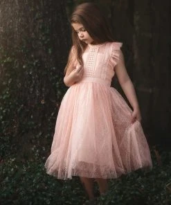 TRISH SCULLY HOME CLARISSA DRESS PEACHY PINK