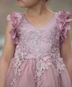 TRISH SCULLY GIRLS BIANCA DRESS ROSE