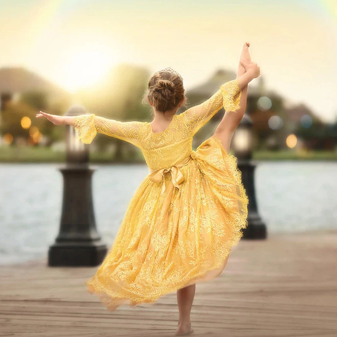 TRISH SCULLY AINSLEY DRESS & BELT SET TURMERIC