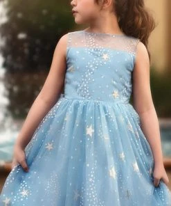 TRISH SCULLY ANTOINETTE GOWN LIGHT BLUE GIRLS