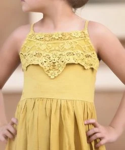 TRISH SCULLY ALEXANDRA MAXI DRESS MUSTARD