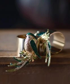 TRISH SCULLY HOME L’OISEAU NAPKIN RING SET OF 2